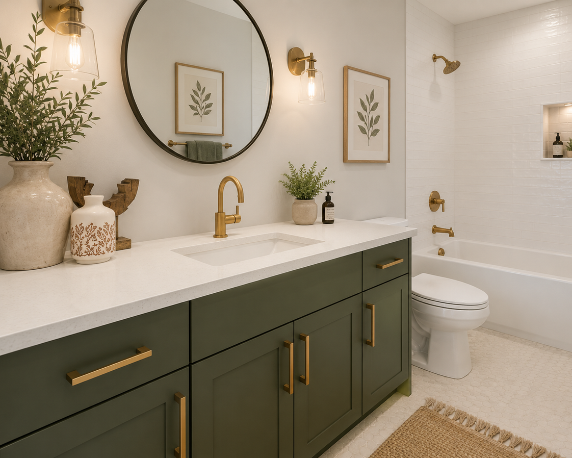 Bathroom finish selection