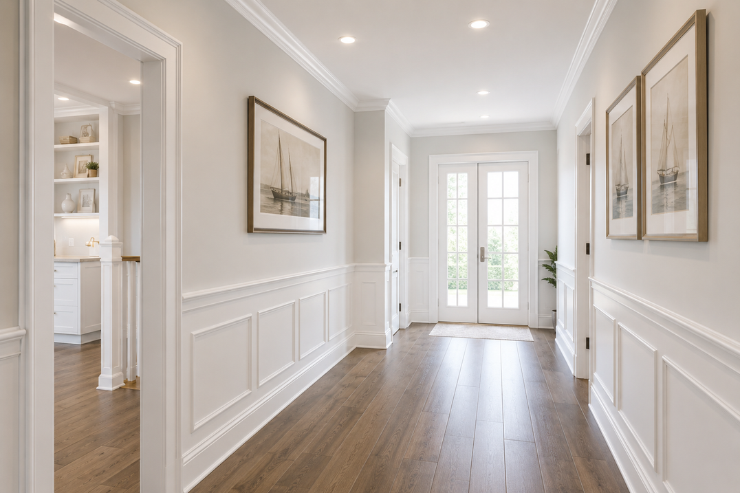 Interior trim and lighting detail